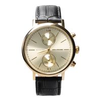 RE.CR.0614-2101.2 Relogio Analogico Masculino Chilli Beans Multifuncao Couro Dourado -3-